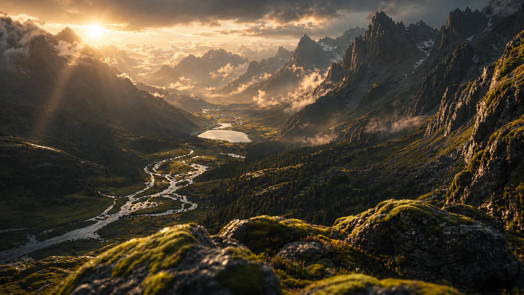 Cinematic landscape frame for VEO 3.1 watch